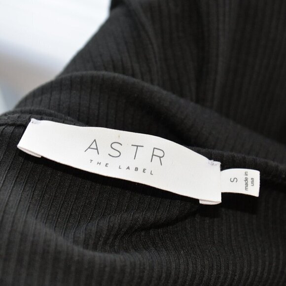 ASTR the Label Ribbed Black Mini Cutout Dress Sz S - Picture 5 of 9